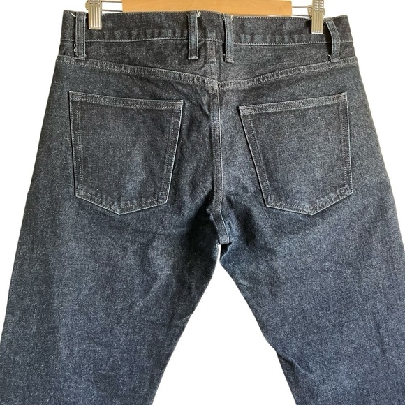 DSTLD Straight Fit Jeans Solid Dark Wash Grey Stitch Streetwear Casual Sz 32x30 - Picture 5 of 15